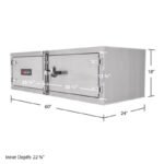 HD Ramps Lockable Underbody Trailer Toolbox  60"x18"x24" High-Strength Aluminum - Image 3