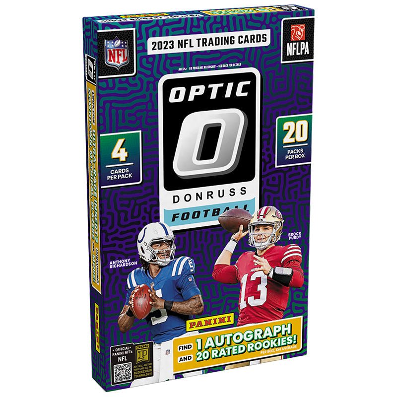 Optic_fabaa73a-bdbd-4943-827a-bc479287c6bb 2023 Panini Donruss Optic Football Hobby Box - Image 1