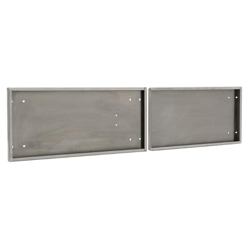 HD Ramps Polished Aluminum Door Upgrade for 60" W x 18" H Trailer Cabinet - Image 2