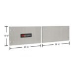 HD Ramps Polished Aluminum Door Upgrade for 60" W x 18" H Trailer Cabinet - Image 3