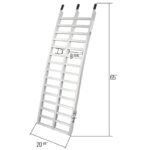 Black Widow Ride Master Aluminum Arched Dual Runner UTV Ramps 5' 5" L with 3,000 lbs Capacity - Image 6