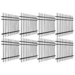 Aleko Brussels - Commercial Grade 8-Panel Steel Fence Kit - 8x6 ft. Each