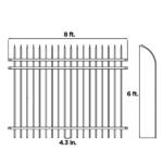 Aleko Athens - Commercial Grade 8-Panel Steel Fence Kit - 8x6 ft. Each - Image 22