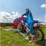 Black Widow Aluminum Double Motorcycle Carrier – 600 lb. Capacity - Image 12