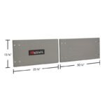 HD Ramps Stainless Steel Door Upgrade for 60" W x 18" H Trailer Cabinet - Image 3