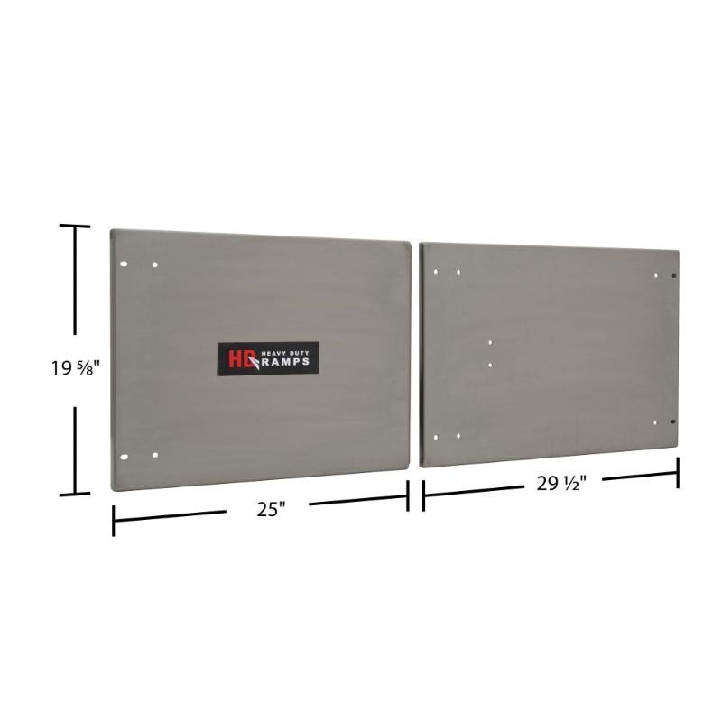 HD Ramps Stainless Steel Door Upgrade for 60" W x 24" H Trailer Cabinet - Image 4