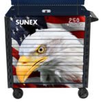 Sunex Tools 8056FDBLUSA American Eagle 250th 39" 6 Drawer Premium Service Cart 600 lb Capacity - Image 2