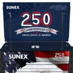 Sunex Tools 8056FDBLUSA American Eagle 250th 39" 6 Drawer Premium Service Cart 600 lb Capacity - Image 3