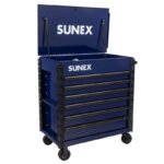 Sunex Tools 8056FD premium service cart in blue