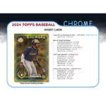 2024 Topps Chrome Baseball Jumbo Box - Image 4