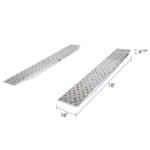 HD Ramps Car Trailer Ramps 10'x16" EZ Traction Hook End, 5,000 lb per axle, Aluminum - Image 4
