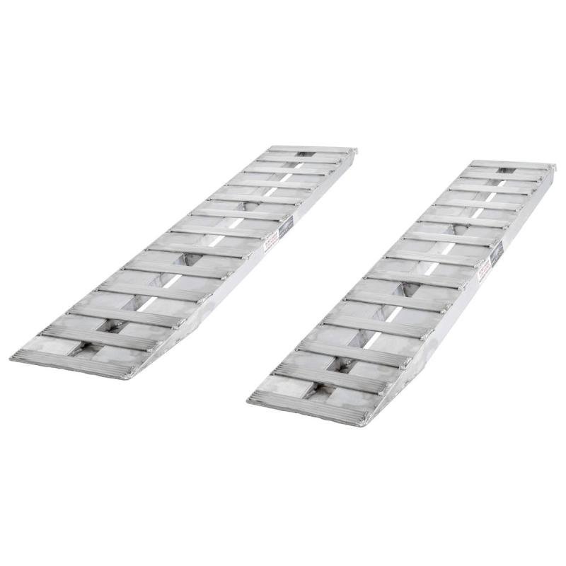 aluminum-hook-end-car-ramps-05-15-072-04-hd HD Ramps Hook-End Car Trailer Ramps 6' x 15" Aluminum, 5,000 lb per Axle - Image 1