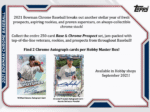 2021 Bowman Chrome Baseball Hobby Box - Image 7