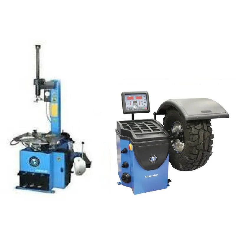 c107_1 Atlas TC229 Tire Changer + WB41 Wheel Balancer Combo - Image 1