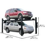 Atlas Garage PRO9000 9k 4-Post Lift + RJ45A Rolling Bridge Jack Combo Package - Image 6