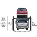 Atlas Garage PRO9000 9k 4-Post Lift + RJ45A Rolling Bridge Jack Combo Package - Image 5