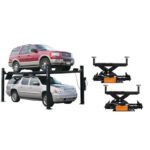 Atlas Garage PRO9000 9k 4-Post Lift + 2x RJ6 Rolling Jacks Combo Package