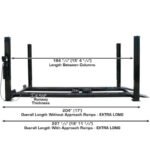 Atlas Garage PRO9000 9k 4-Post Lift + 2x RJ6 Rolling Jacks Combo Package - Image 2