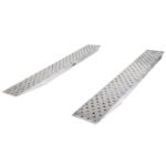 HD Ramps Car Trailer Ramps 10'x16" EZ Traction Hook End, 5,000 lb per axle, Aluminum