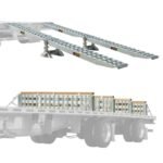 HD Ramps 4 Bunk Load Leveler / 4 Ramp Master Kit for 18" Step Deck Trailers, 23,500 lb, Aluminum