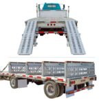 HD Ramps 4 Bunk Load Leveler / 4 Ramp Master Kit for 24" Step Deck Trailers, 23,500 lb, Aluminum