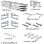 HD Ramps 2 Bunk Load Leveler / 4 Ramp Master Kit for 18" H Step Deck Trailers, 23,500 lb Capacity, Aluminum Ramps - Image 6