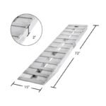 HD Ramps Hook-End Car Trailer Ramps 6' x 15" Aluminum, 5,000 lb per Axle - Image 5