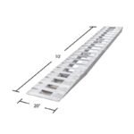 HD Ramps Hook-End Car Trailer Ramps 10' x 20" Aluminum, 5,000 lb per Axle - Low Profile - Image 5