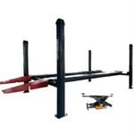 KATOOL KT-4H120X Four-Post Lift Heavy-Duty 12,000 lbs Capacity with Free RJ7K Rolling Jack