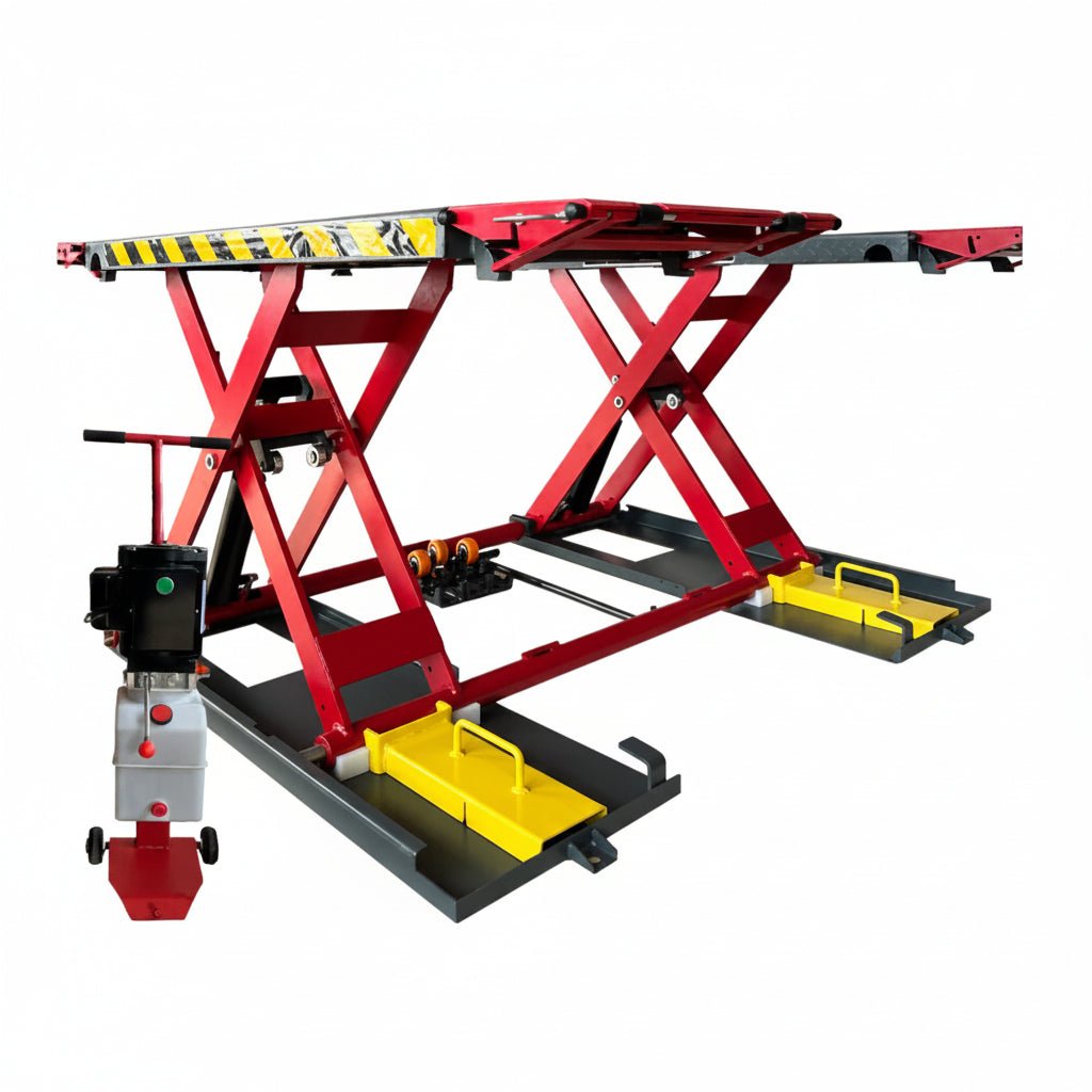 katool-kt-x77-scissor-lift-front KATOOL KT-X77 Mid-Rise Scissor Lift 7,000 lbs Capacity - Image 1