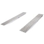 HD Ramps Car Trailer Ramps 10'x16" EZ Traction Plate End, 5,000 lb per axle, Aluminum