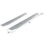 HD Ramps Plate-End Car Trailer Ramps 16' x 18" Aluminum, 5,000 lb per Axle - Image 5