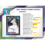 2024 Bowman Chrome Baseball Hobby 12 Box Case - Image 6