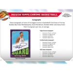 2023/24 Topps Chrome Basketball Breaker's Delight Box - Image 5