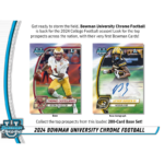 2024 Bowman University Chrome Football Hobby 12 Box Case - Image 2