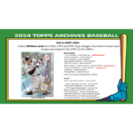 2024 Topps Archives Baseball Hobby 10 Box Case - Image 3
