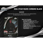 2024 Topps Star Wars Chrome Black Hobby Box - Image 3