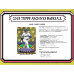 2025 Topps Archives Baseball Hobby Box - Image 3