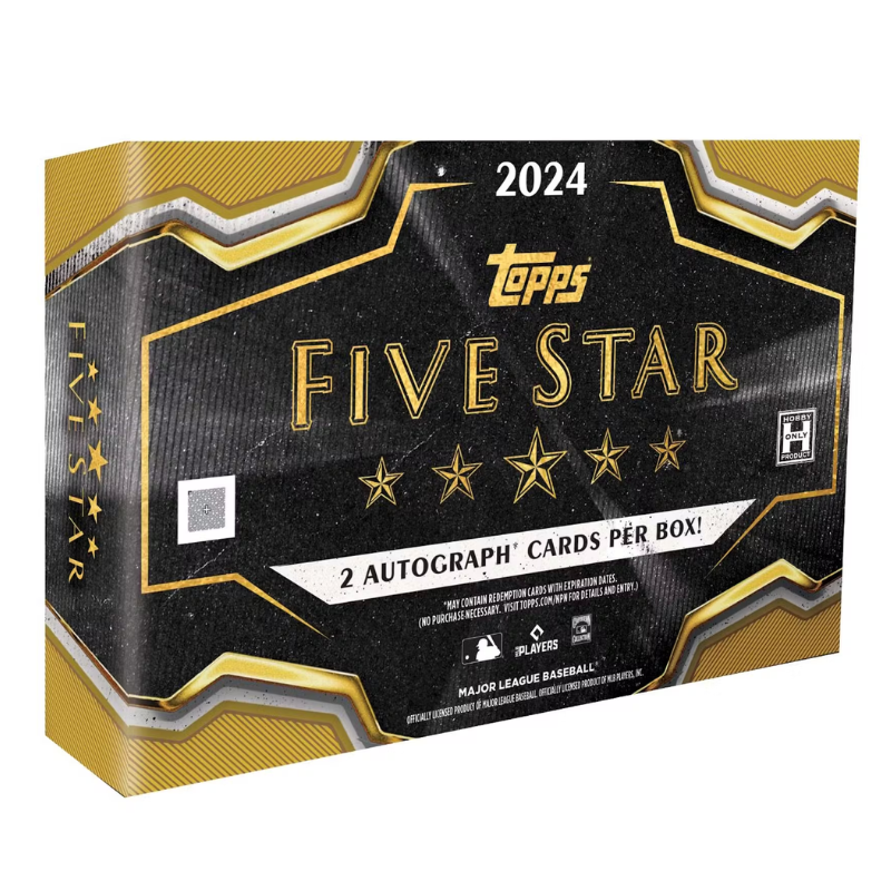 resizingforshopify-2024-09-19T112049.398_25068ae9-113f-498a-9c74-0f09bed605b9 2024 Topps Five Star Baseball Hobby Box - Image 1