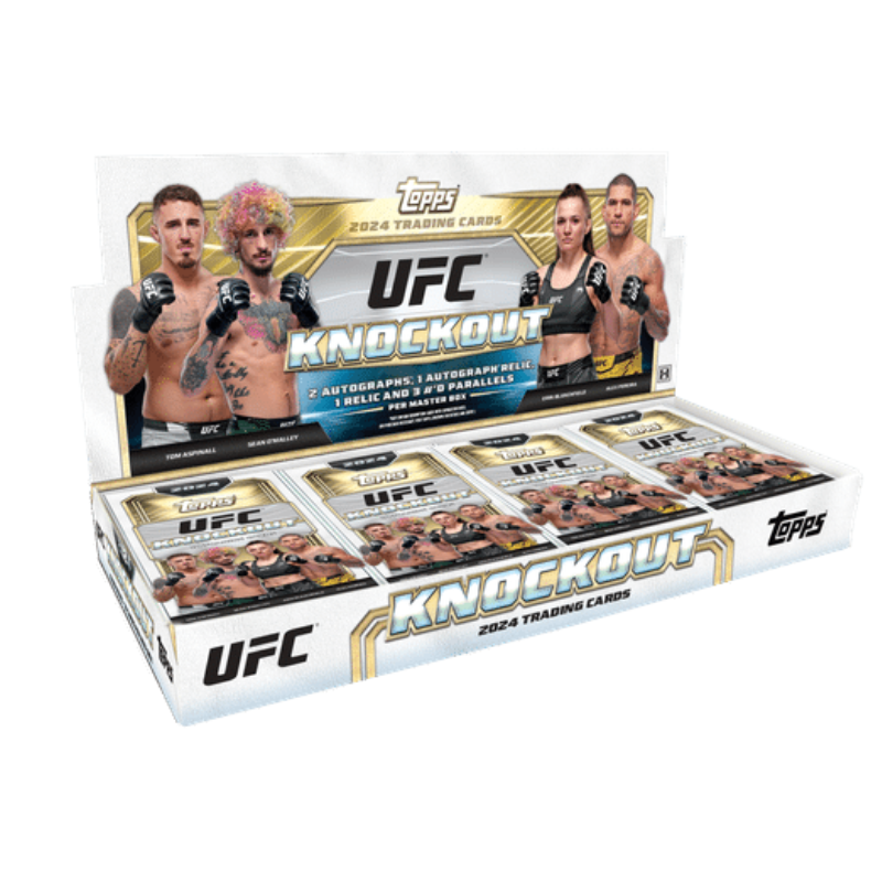 resizingforshopify-2024-10-12T152302.639 2024 Topps UFC Knockout Hobby 8 Box Case - Image 1