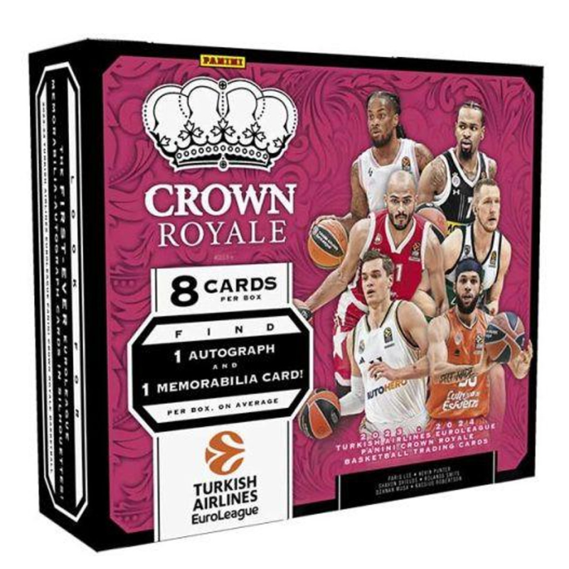 resizingforshopify-2024-11-25T110529.732 2023/24 Panini Crown Royale Euroleague Basketball Hobby Box - Image 1