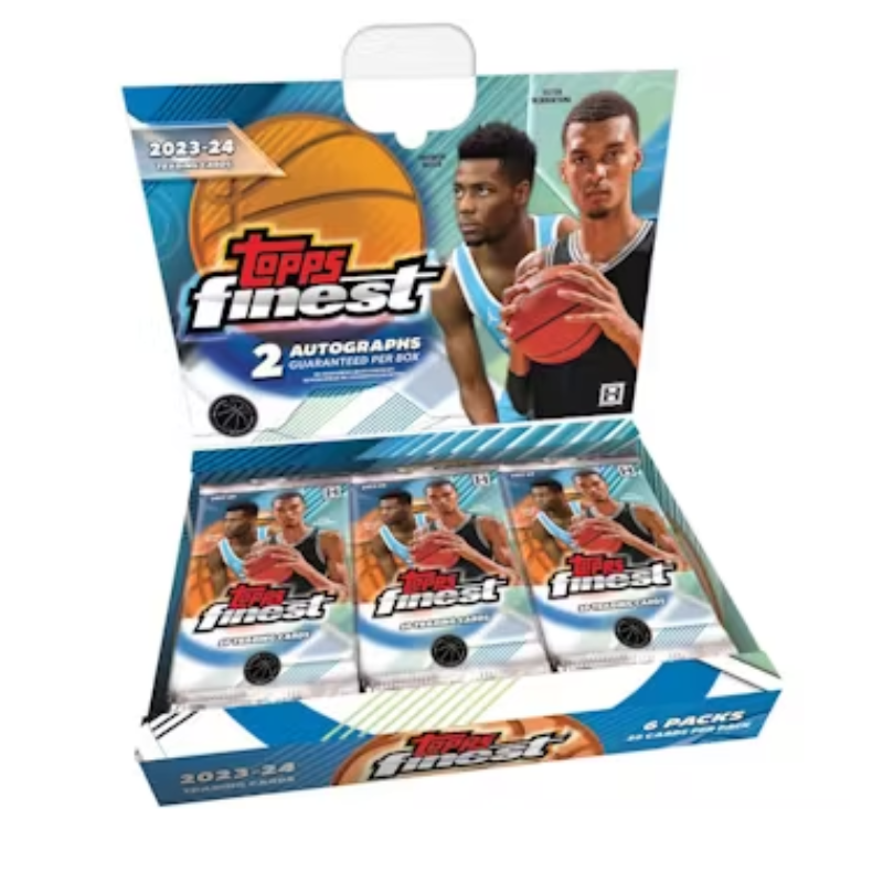 resizingforshopify-2025-01-13T122451.518 2023/24 Topps Finest Basketball Hobby 8 Box Case - Image 1