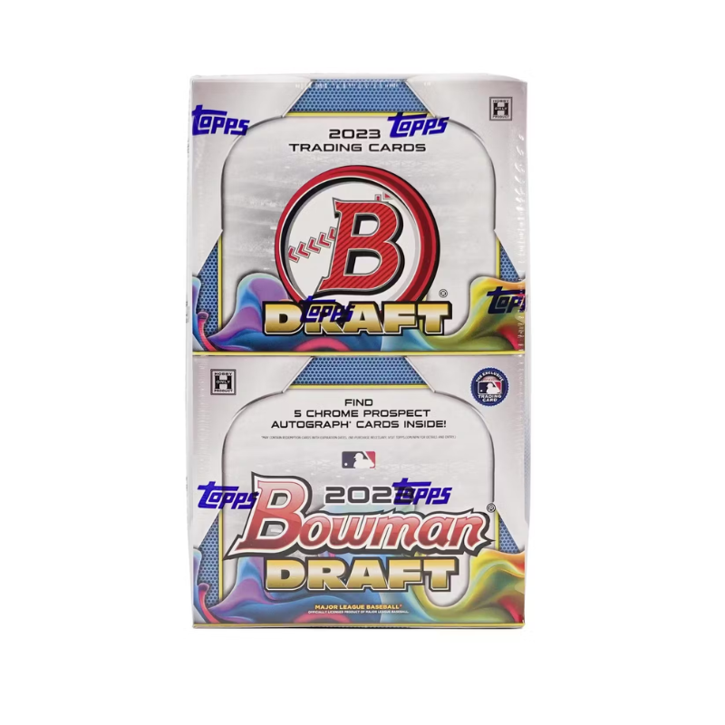 resizingforshopify-2025-02-11T164702.501 2023 Bowman Draft Baseball Super Jumbo Hobby 6 Box Case - Image 1