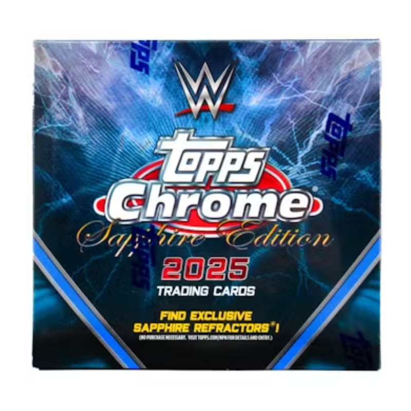 resizingforshopify-2025-03-11T162114.943 2025 Topps Chrome WWE Hobby Sapphire Box - Image 1