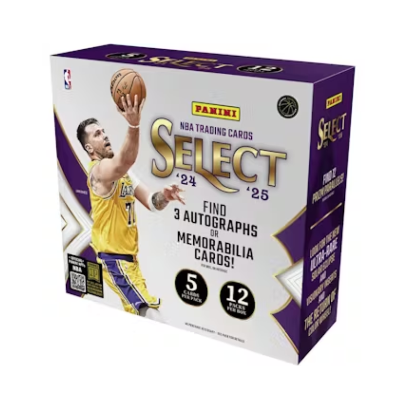 resizingforshopify-2025-06-10T165322.304 2024/25 Panini Select Basketball Hobby 12 Box Case - Image 1
