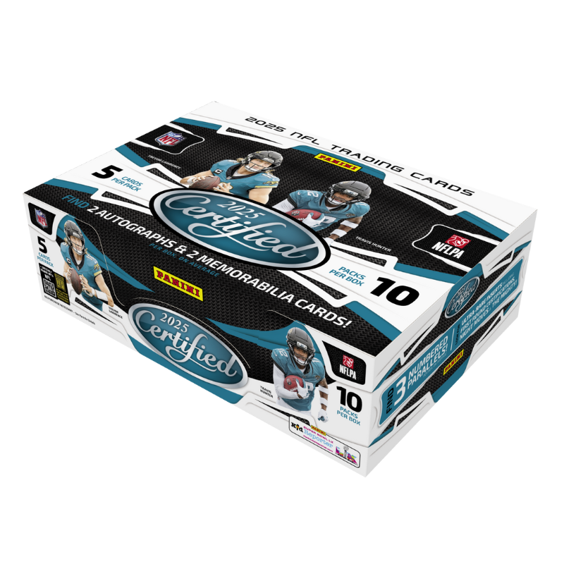 resizingforshopify-2025-07-10T141117.127 2025 Panini Certified Football Hobby 16 Box Case - Image 1