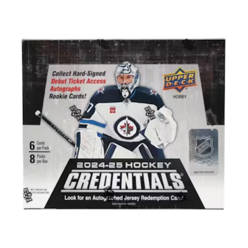 resizingforshopify-2025-07-17T112110.425 2024/25 Upper Deck Credentials Hockey Hobby Box - Image 1