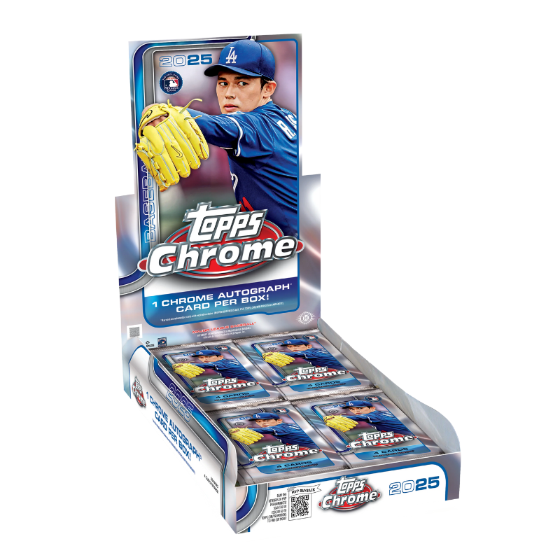 resizingforshopify-2025-07-17T131651.404 2025 Topps Chrome Baseball Hobby 12 Box Case - Image 1