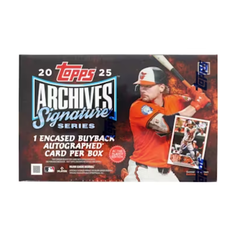 resizingforshopify-2025-08-04T113300.237 2025 Topps Archives Signature Series Active Player Edition Hobby Box - Image 1