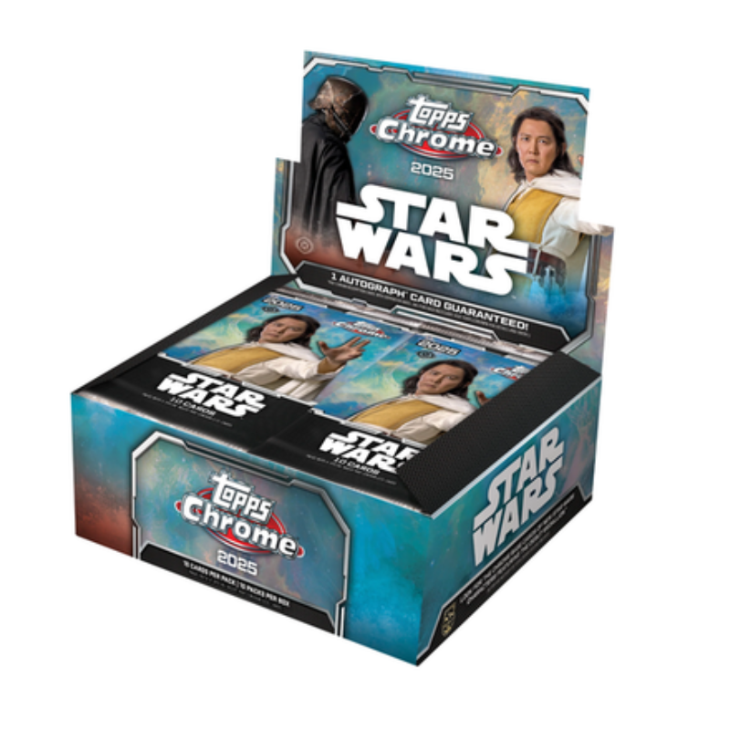 resizingforshopify-2025-08-14T132559.170 2025 Topps Chrome Star Wars Hobby Box - Image 1